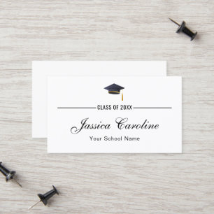 D'appel Carte de nom de diplôme. Carte d'insertion classiq