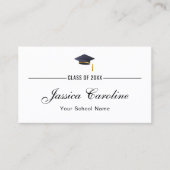 D'appel Carte de nom de diplôme. Carte d'insertion classiq (Devant)