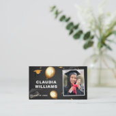 D'appel Carte de nom de diplôme - Carte d'insertion élégan (Debout devant)