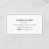 D'appel Carte de nom de diplôme - Carte d'insertion élégan (Dos)