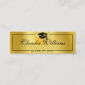 D'appel Carte de nom de diplôme. Carte d'insertion Gold Cl (Devant)