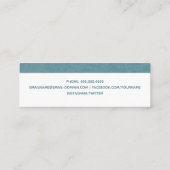 D'appel Carte de nom de diplôme Carte d'insertion moderne (Dos)