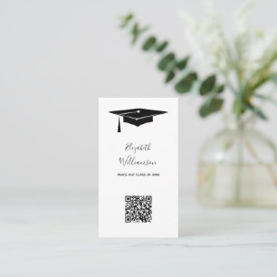D'appel Carte de nom de diplôme Code QR Insérer une carte
