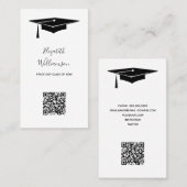 D'appel Carte de nom de diplôme Code QR Insérer une carte (Devant / Derrière)