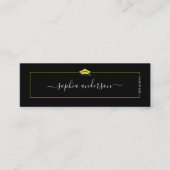 D'appel Carte de nom de diplôme - Élégante carte d'inserti (Devant)