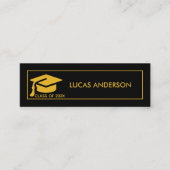 D'appel Carte de nom de diplôme - Élégante carte d'inserti (Devant)