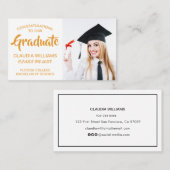 D'appel Carte de nom de diplôme - Élégante carte d'inserti (Devant / Derrière)