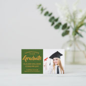 D'appel Carte de nom de diplôme - Élégante carte d'inserti (Debout devant)