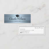 D'appel Carte de nom de diplôme - Élégante carte d'inserti (Devant / Derrière)