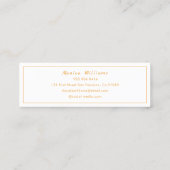 D'appel Carte de nom de diplôme - Élégante carte d'inserti (Dos)