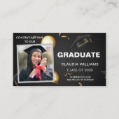 D'appel Carte de nom de diplôme - Élégante carte d'inserti (Devant)