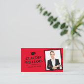 D'appel Carte de nom de diplôme - Élégante carte d'inserti (Debout devant)