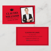 D'appel Carte de nom de diplôme - Élégante carte d'inserti (Devant / Derrière)