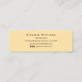 D'appel Carte de nom de diplôme. Élégante carte d'insertio (Dos)