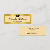 D'appel Carte de nom de diplôme. Élégante carte d'insertio (Devant / Derrière)