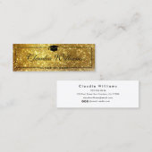 D'appel Carte de nom de diplôme. Élégante carte d'insertio (Devant / Derrière)