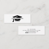 D'appel Carte de nom de diplôme. Élégante carte d'insertio (Devant / Derrière)