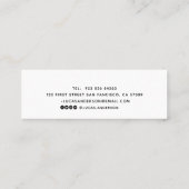 D'appel Carte de nom de diplôme. Élégante carte d'insertio (Dos)