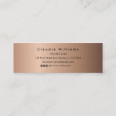 D'appel Carte de nom de diplôme. Élégante carte d'insertio (Dos)