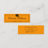 D'appel Carte de nom de diplôme. Élégante carte d'insertio (Devant / Derrière)
