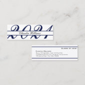 D'appel Carte de nom de diplôme. Élégante carte d'insertio (Devant / Derrière)