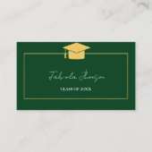 D'appel Carte de nom de diplôme moderne Insertion Gold Fra (Devant)