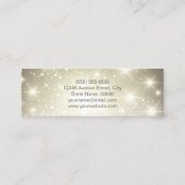 D'appel Carte de nom de diplôme personnel Sparkling Bokeh (Dos)