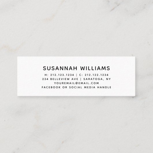 D'appel Carte de nom de diplôme Rose de script moderne Cas (Dos)