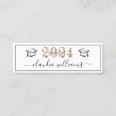 D'appel Carte de nom de diplôme - Simple Classic Insert Ca (Devant)