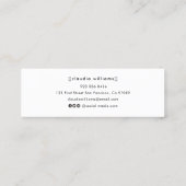 D'appel Carte de nom de diplôme - Simple Classic Insert Ca (Dos)