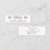 D'appel Carte de nom de diplôme - Simple Classic Insert Ca (Devant / Derrière)