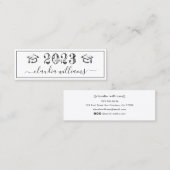 D'appel Carte de nom de diplôme - Simple Classic Insert Ca (Devant / Derrière)