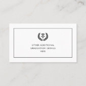 D'appel Carte de nom de l'école de soins infirmiers de la  (Dos)