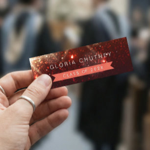 D'appel Carte de nom de l'étudiant Sparkles élégant