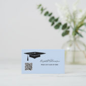 D'appel Carte de nom de remise de diplôme avec QR Code ins (Debout devant)
