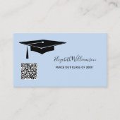 D'appel Carte de nom de remise de diplôme avec QR Code ins (Devant)