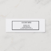 D'appel Carte de nom d'insertion de remise de diplôme blan (Dos)