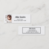 D'appel Carte de nom d'insertion de remise de diplôme de p (Devant / Derrière)