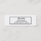 D'appel Carte de nom d'insertion de remise de diplôme de p (Dos)