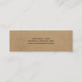 D'appel Carte de nom d'obtention de diplôme Burlap Inserti (Dos)