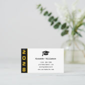 D'appel Carte de nom d'obtention du code QR Black Gold Mod (Debout devant)