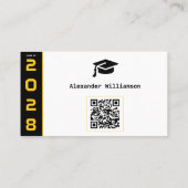 D'appel Carte de nom d'obtention du code QR Black Gold Mod (Dos)