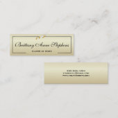 D'appel Carte de nom Elegant Gold Diploma Insérer (Devant / Derrière)