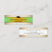 D'appel Carte de nom moderne élégante (Devant / Derrière)