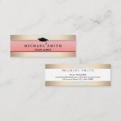 D'appel Carte de nom moderne élégante (Devant / Derrière)