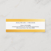 D'appel Carte de nom moderne élégante (Dos)