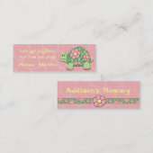 D'appel Carte de Playdate de tortue de marguerite (Devant / Derrière)