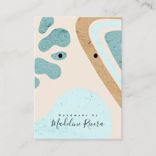 D'appel Carte de Présentation d'Artisanat de Formes Abstra (Devant)