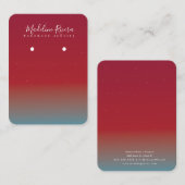 D'appel Carte de Présentation de Boucles d'Oreilles à Grad (Devant / Derrière)