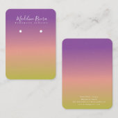 D'appel Carte de Présentation de Boucles d'Oreilles à Grad (Devant / Derrière)